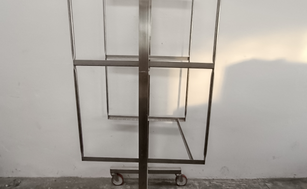 Nouveau chariot à trois niveaux en acier inoxydable pour assaisonner les charcuteries