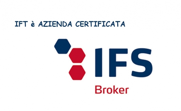 IFT es una empresa certificada por IFS Broker